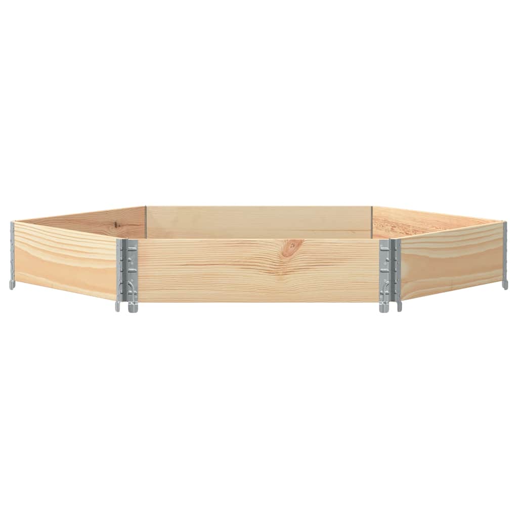 Vidaxx jardinière surélevée hexagonale 160x160 cm bois de pin massif