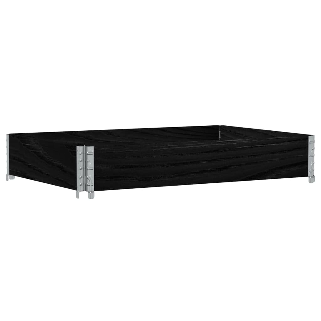 Vidaxx jardinière 120x80 cm bois de pin massif noir