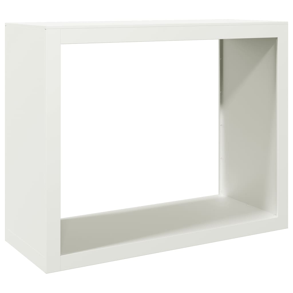 Vidaxx support à bois de chauffage 100x40x80 cm acier blanc