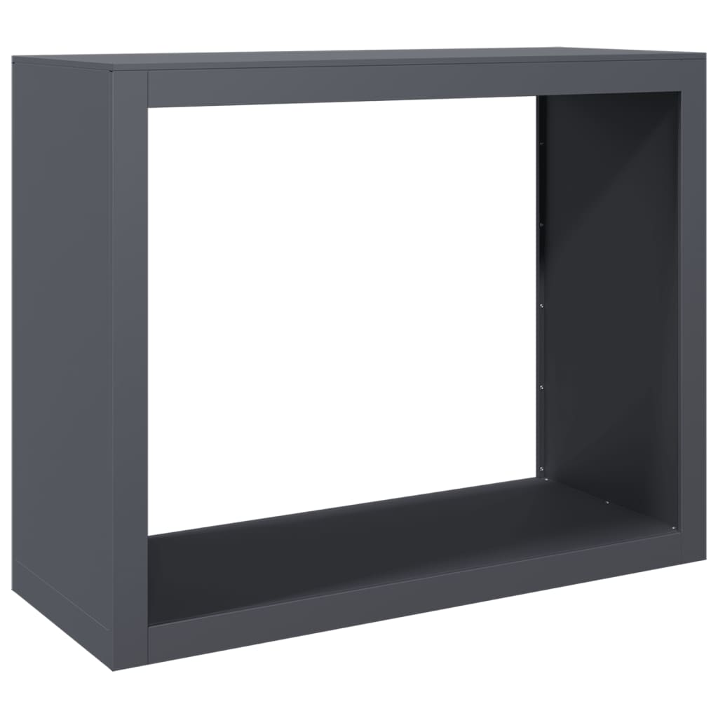 Vidaxx support à bois de chauffage 100x40x80 cm acier anthracite