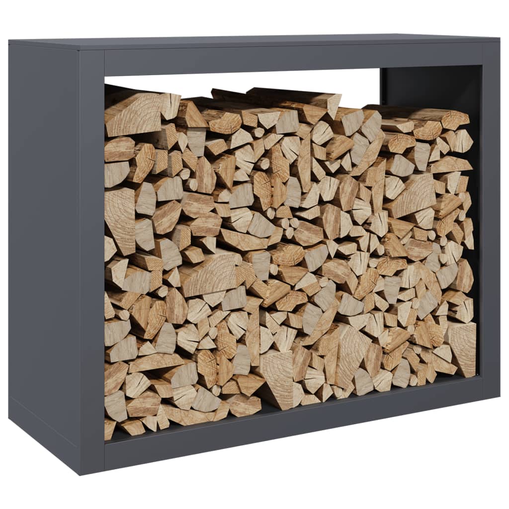 Vidaxx support à bois de chauffage 100x40x80 cm acier anthracite