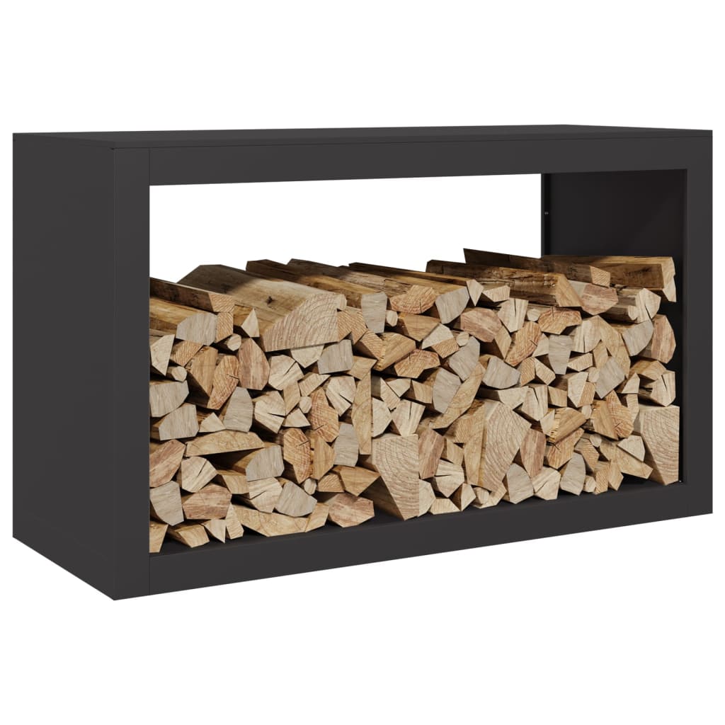 Vidaxx support à bois de chauffage 100x40x60 cm acier noir