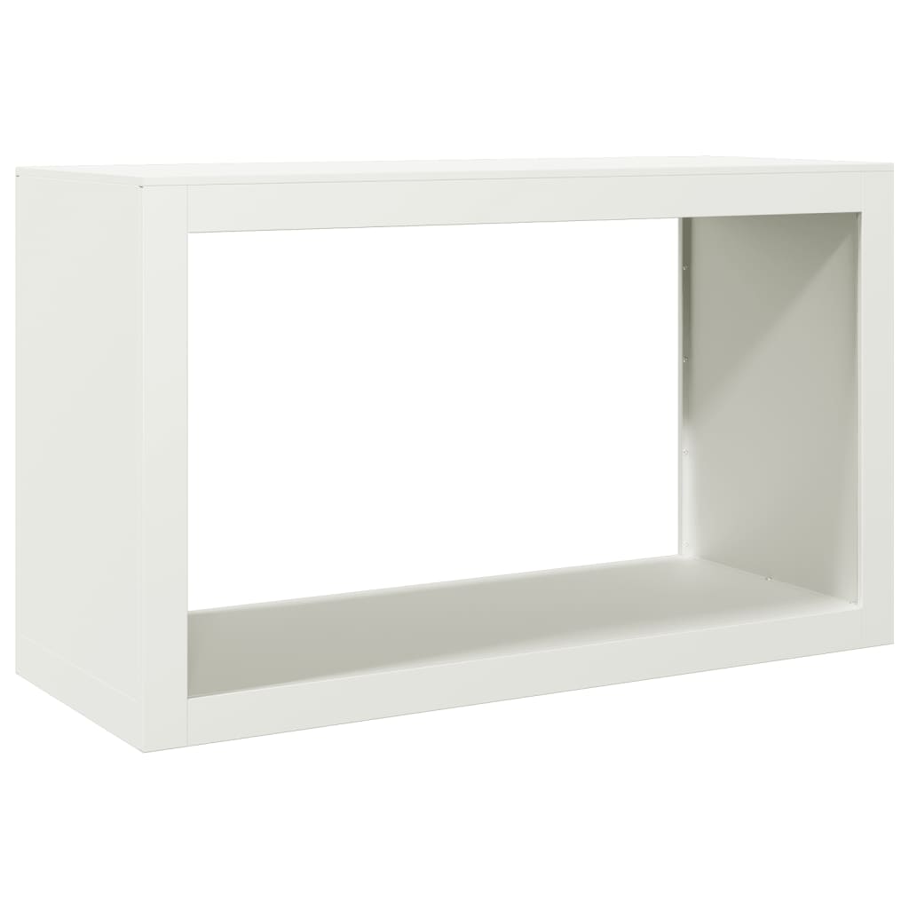 Vidaxx support à bois de chauffage 100x40x60 cm acier blanc