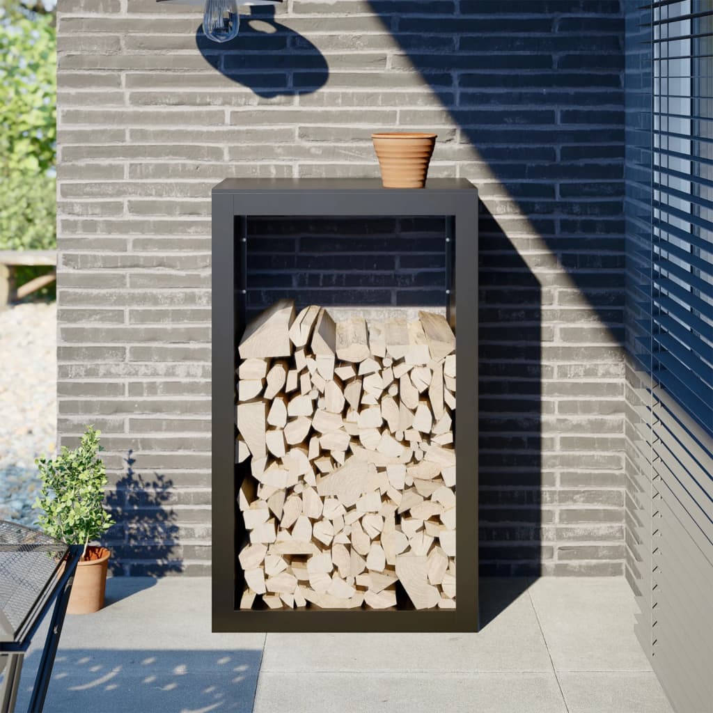 Vidaxx support à bois de chauffage 60x40x100 cm acier noir