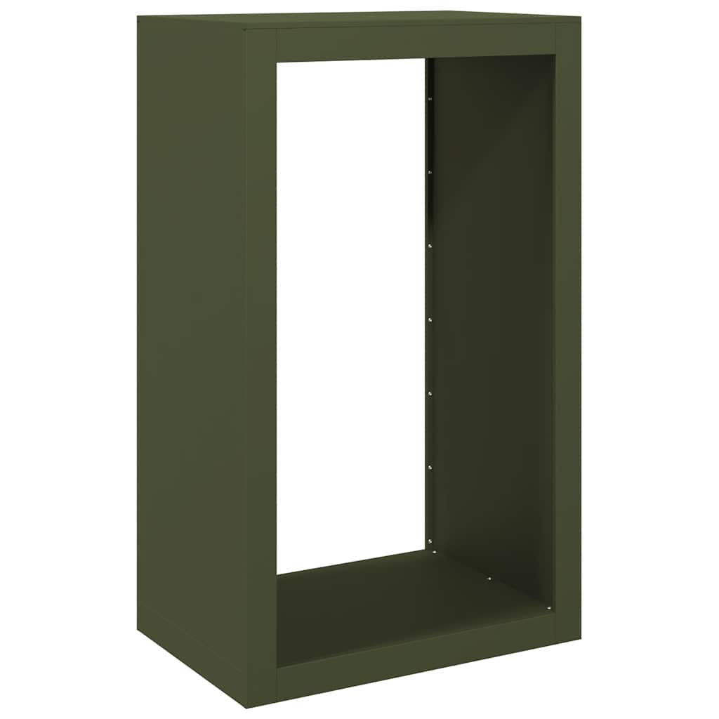 Vidaxx support à bois de chauffage 60x40x100 cm acier vert