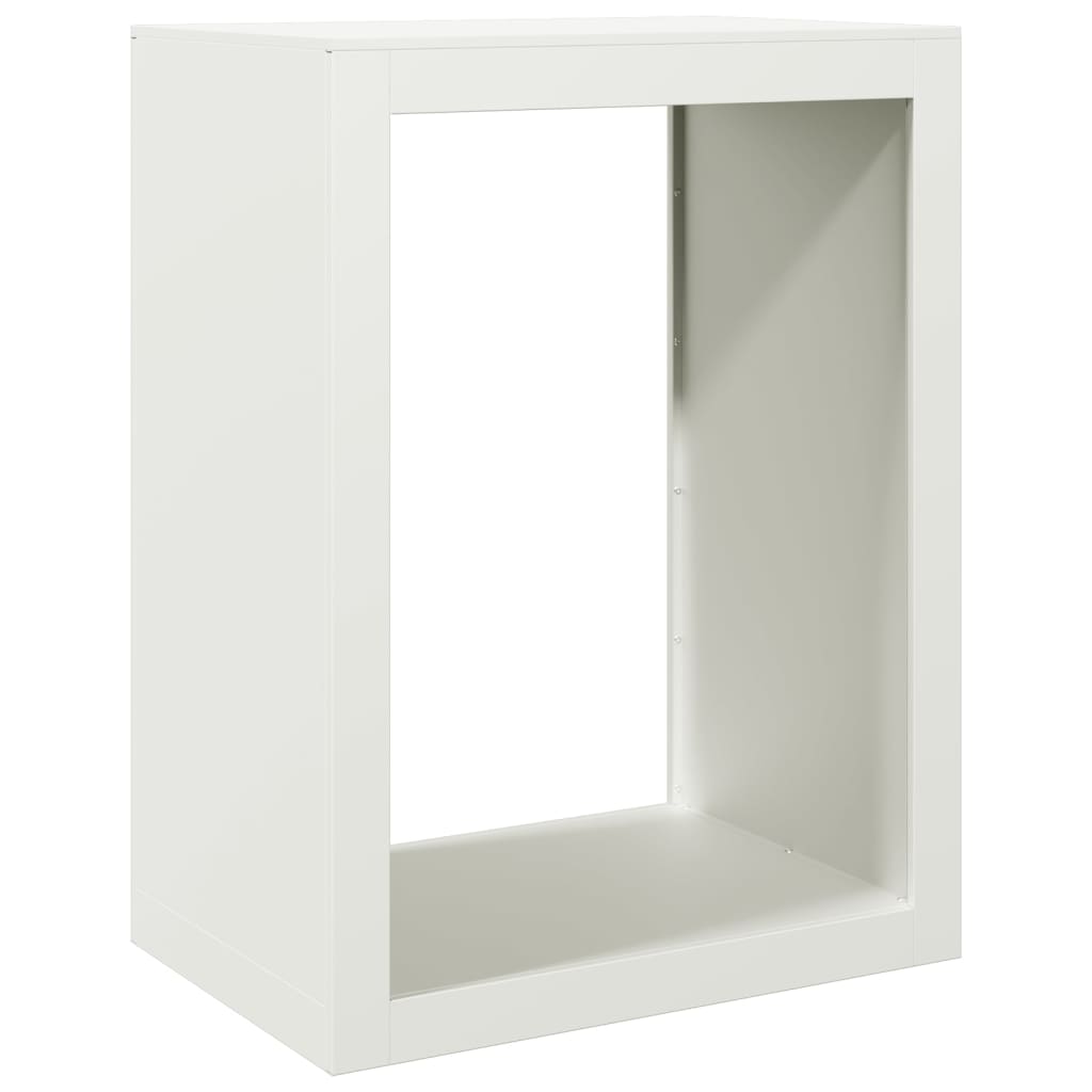Vidaxx support à bois de chauffage 60x40x80 cm acier blanc
