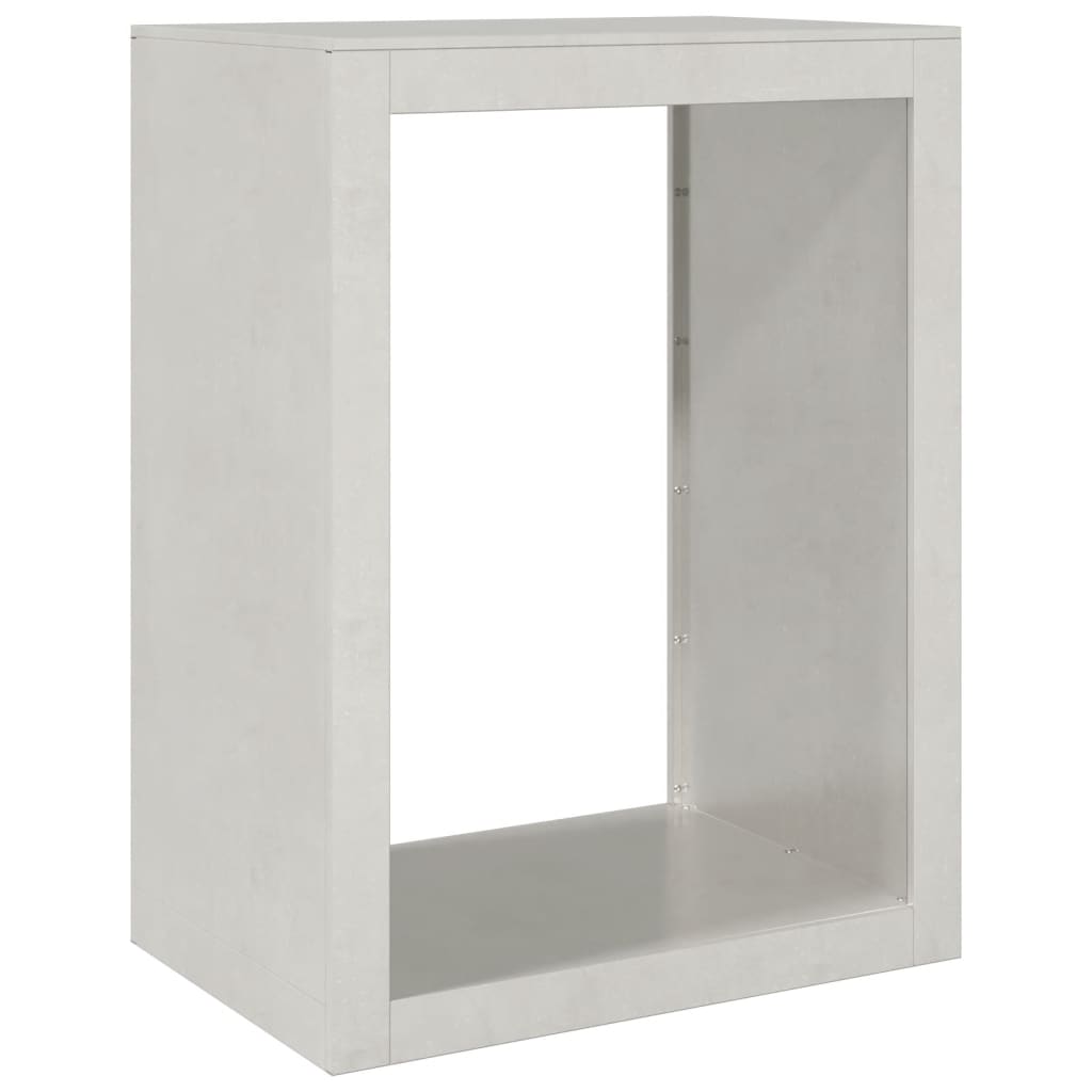 Vidaxx support à bois de chauffage 60x40x80 cm en acier inoxydable