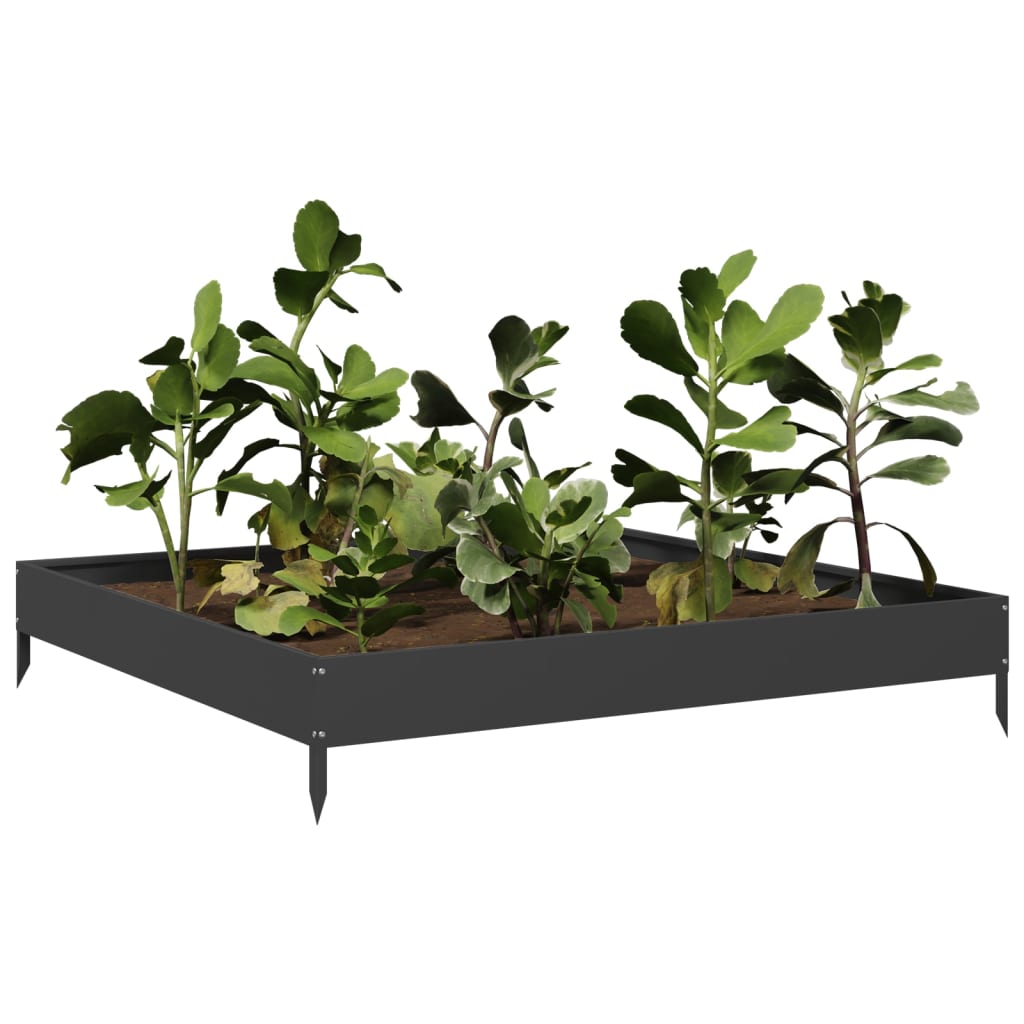 Vidaxx jardinière surélevée 100x100x18,5 cm acier