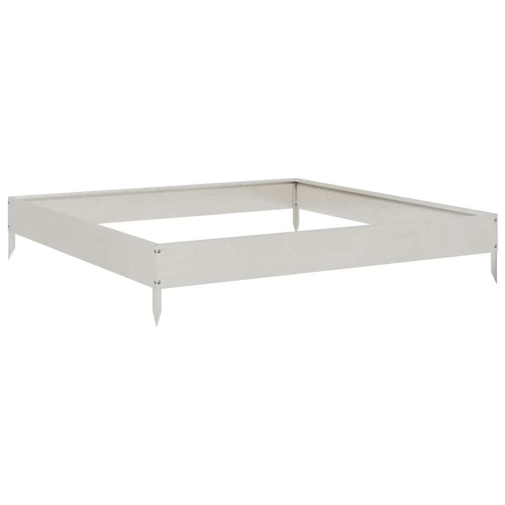 Vidaxx jardinière surélevée 100x100x18,5 cm inox