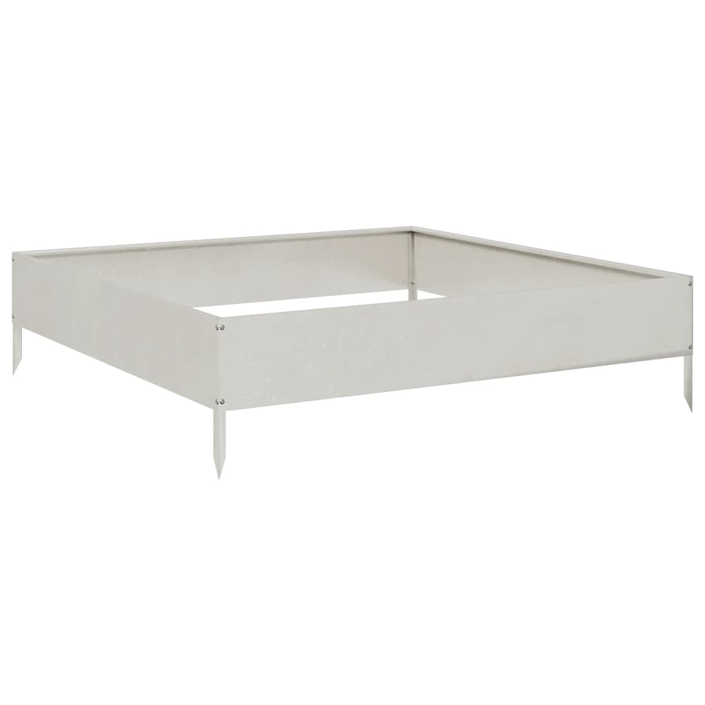 Vidaxx jardinière surélevée 100x100x26 cm inox