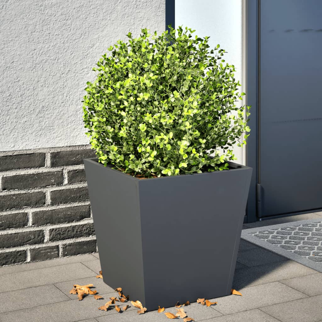 Vidaxx jardinière 40x40x40 cm acier anthracite