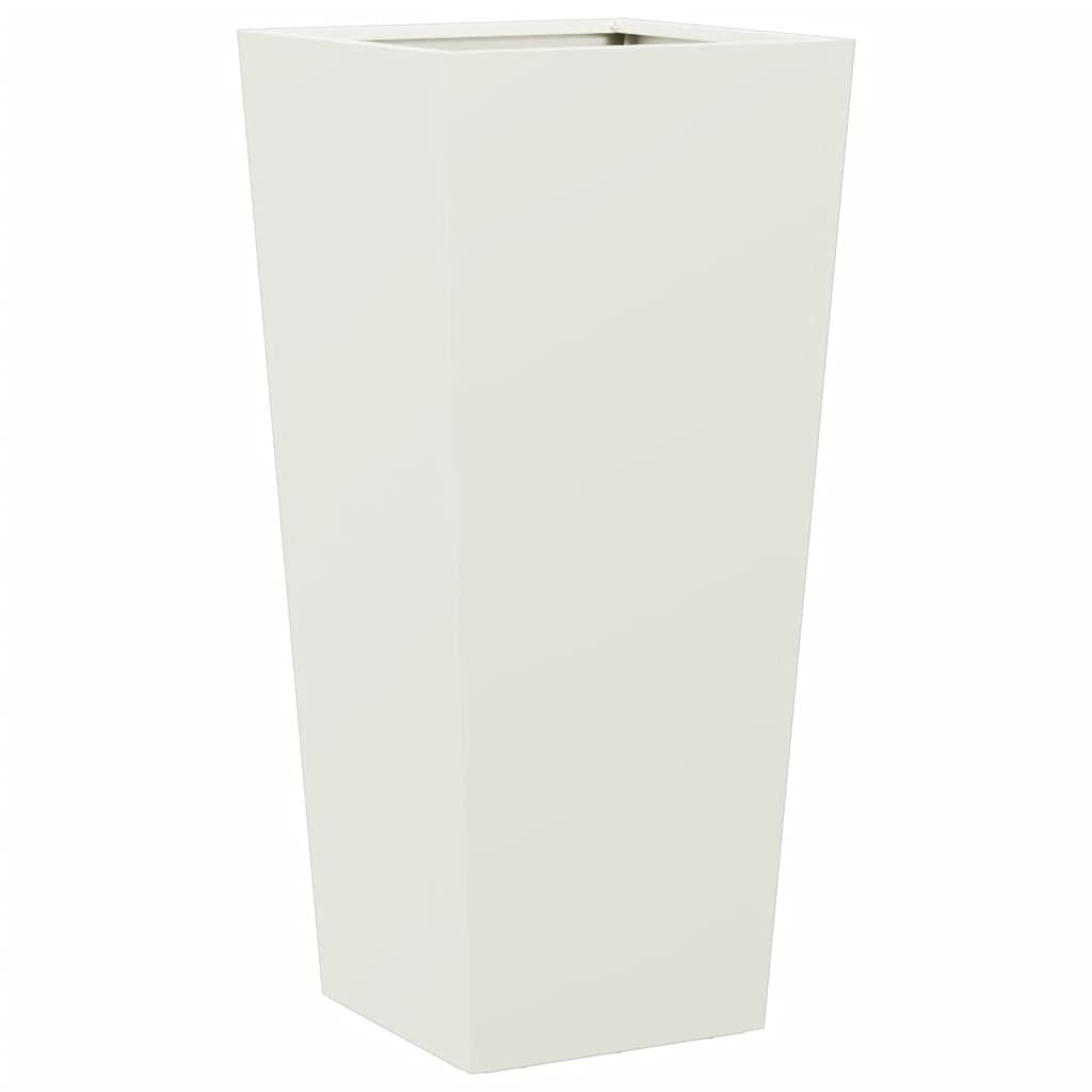Vidaxx jardinière 35x35x75 cm acier blanc