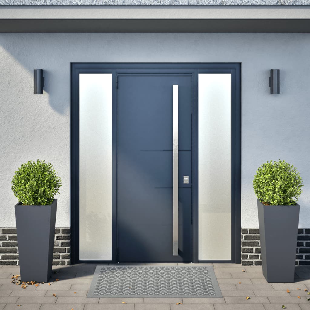 Vidaxx jardinières 2 pcs 35x35x75 cm acier anthracite
