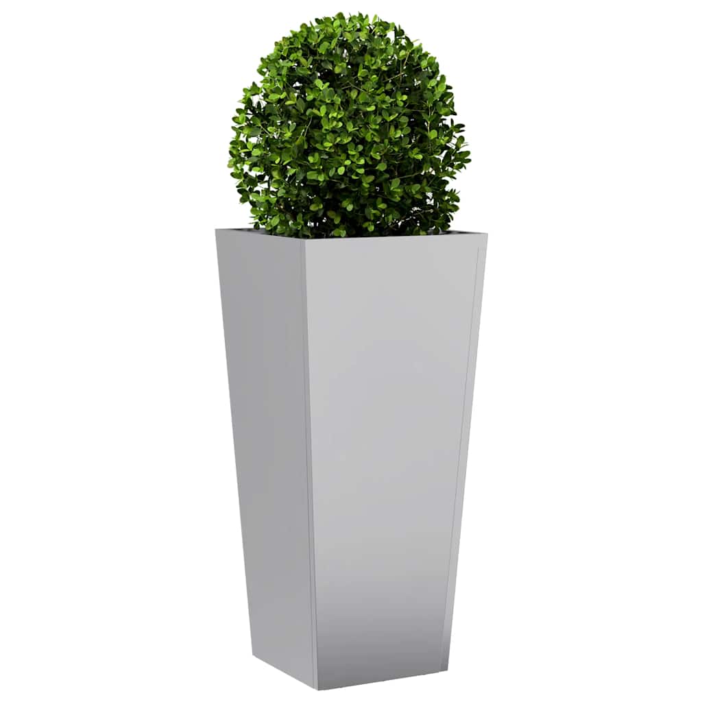 Jardinière Vidaxx 35x35x75 cm en acier galvanisé
