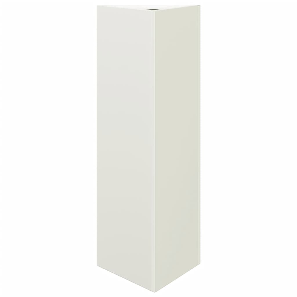 Vidaxx jardinière triangle 30x26x75 cm acier blanc