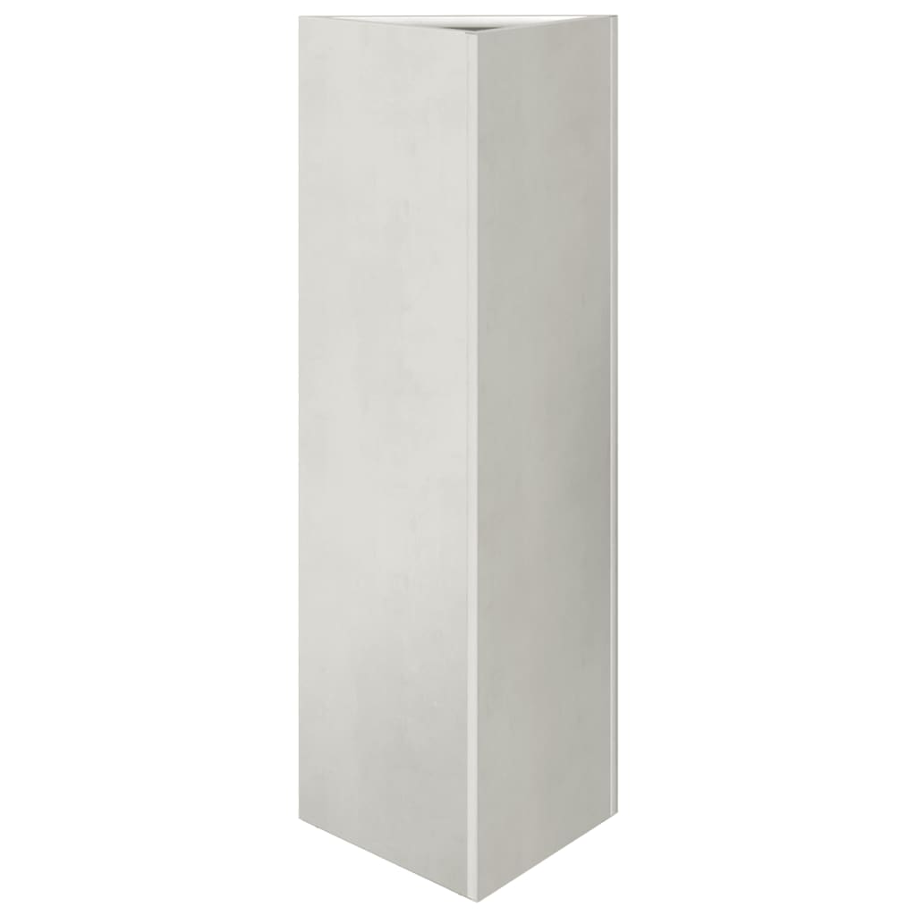 Vidaxx jardinière triangle 30x26x75 cm acier inoxydable