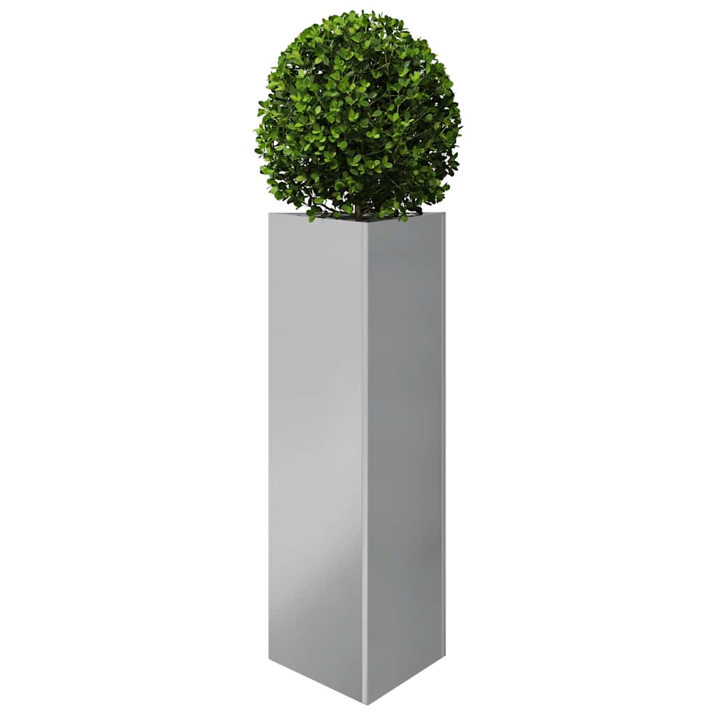 Vidaxx jardinière triangle 30x26x75 cm en acier galvanisé