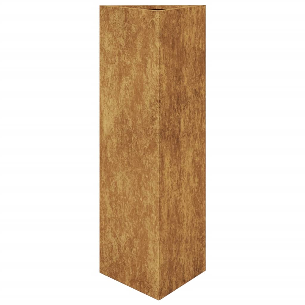Vidaxx jardinière triangulaire 30x26x75 cm acier résistant aux intempéries