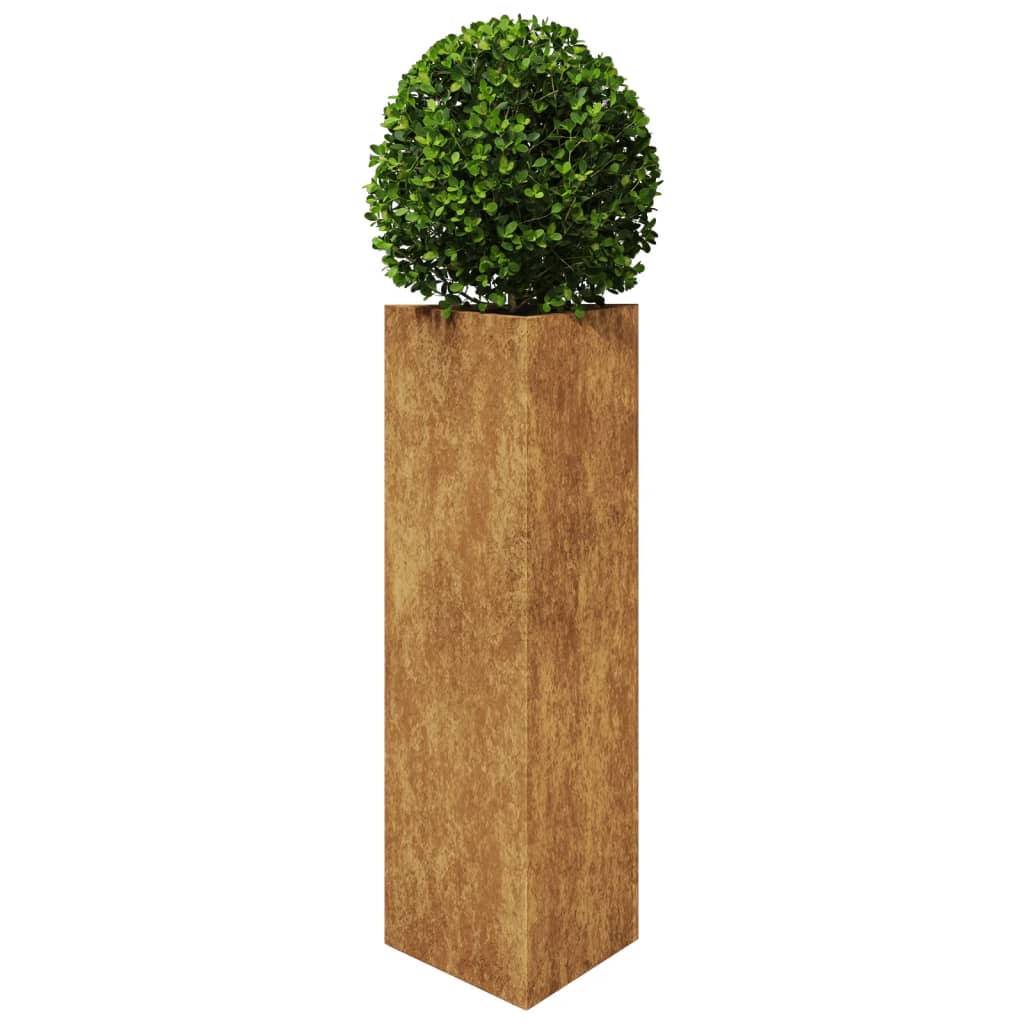 Vidaxx jardinière triangulaire 30x26x75 cm acier résistant aux intempéries