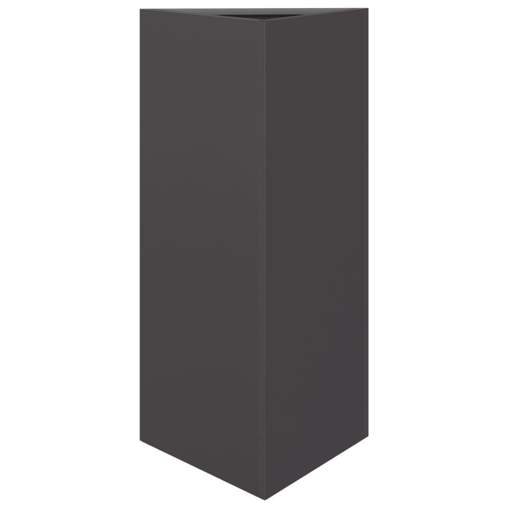 Vidaxx jardinière triangle 40x34,5x70 cm acier noir