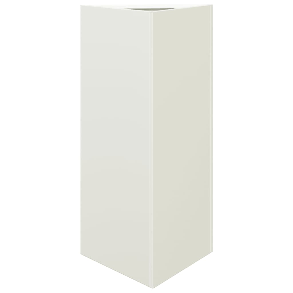 Vidaxx jardinière triangle 40x34,5x70 cm acier blanc