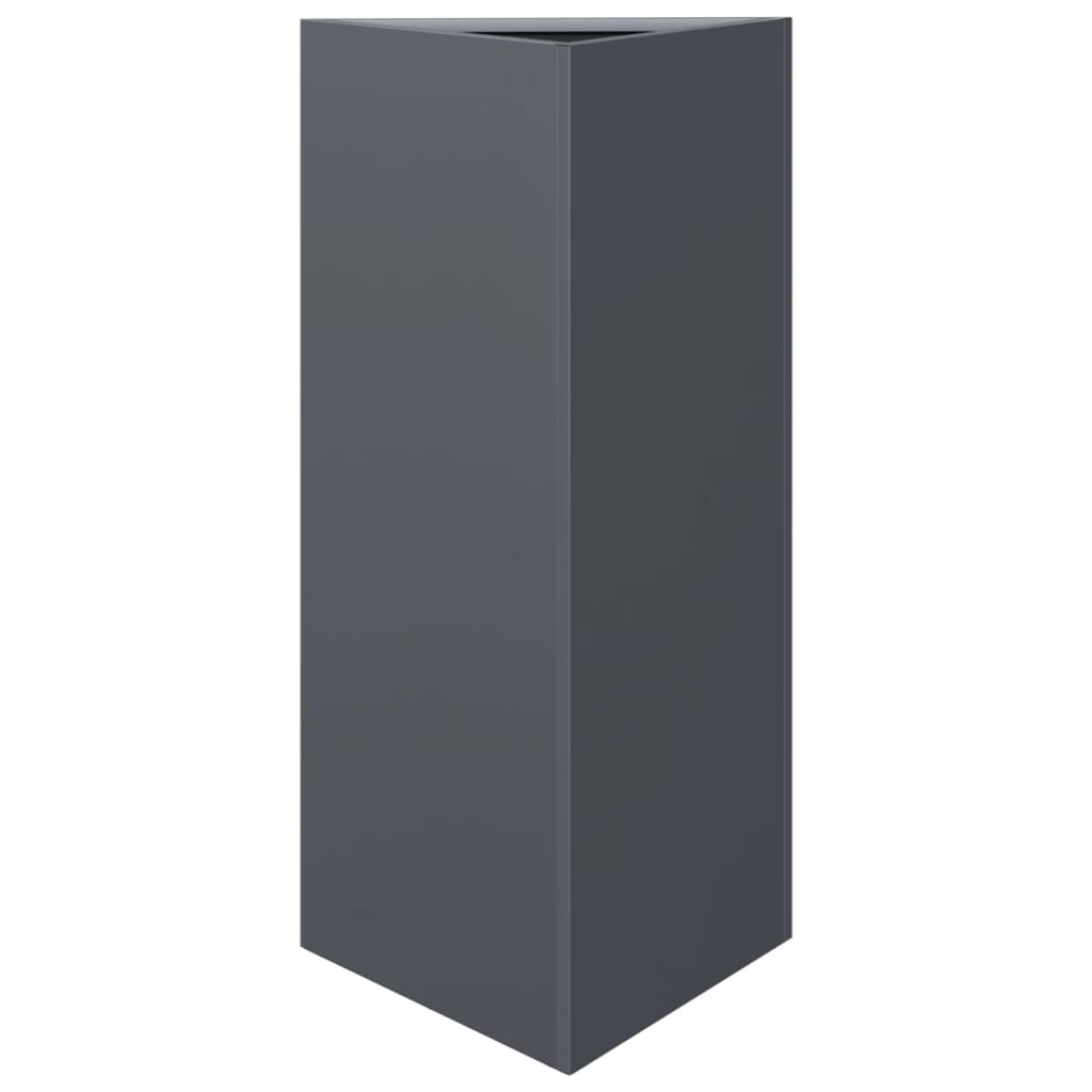Vidaxx jardinière triangle 40x34,5x70 cm acier anthracite