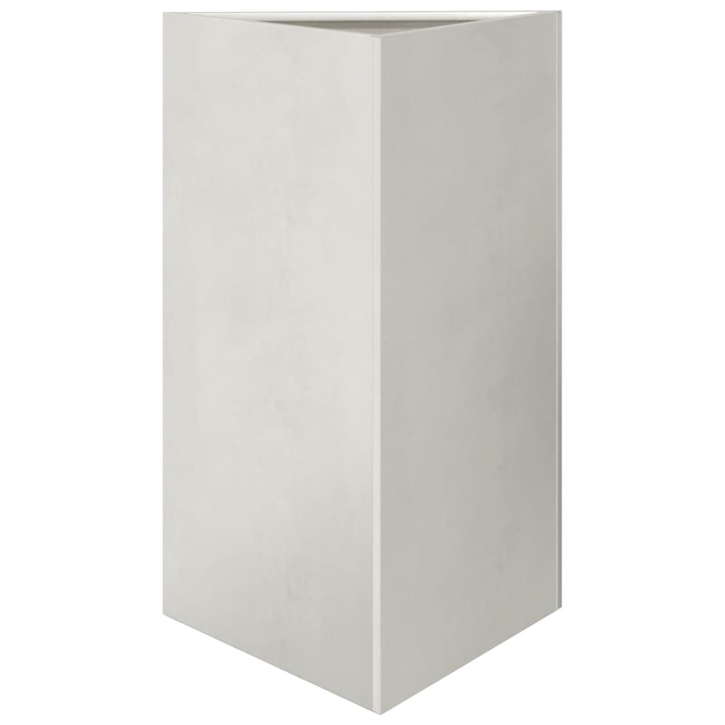 Vidaxx jardinière triangle 50x43x75 cm acier inoxydable