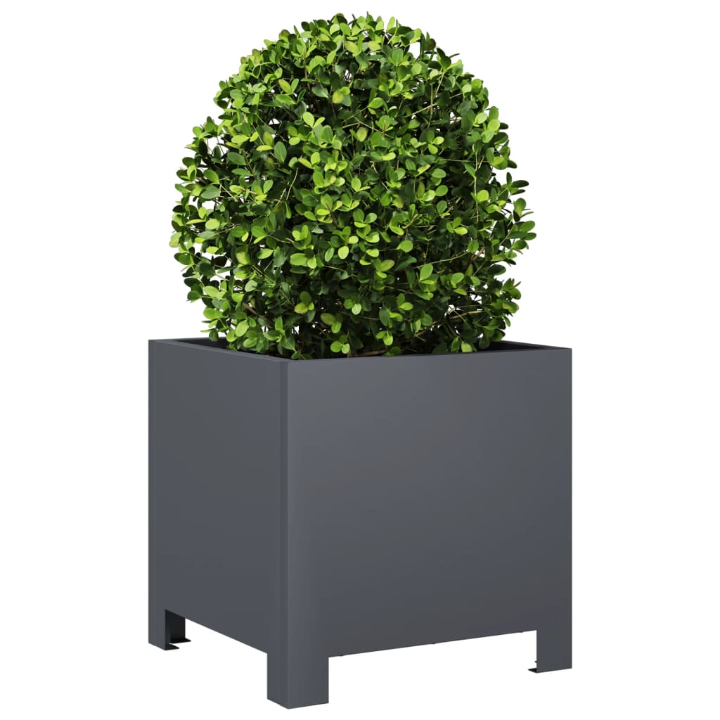 Vidaxx jardinière 30x30x30 cm acier anthracite