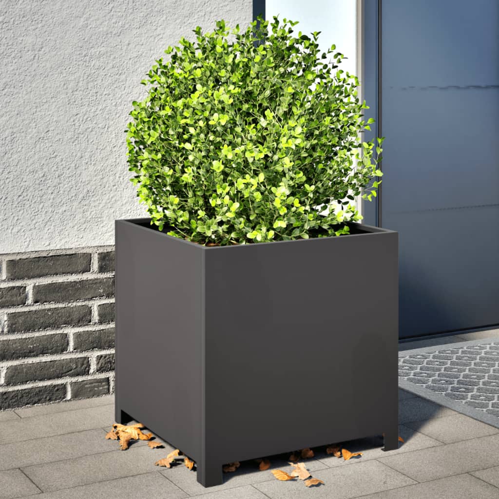 Vidaxx jardinière 50x50x50 cm acier noir