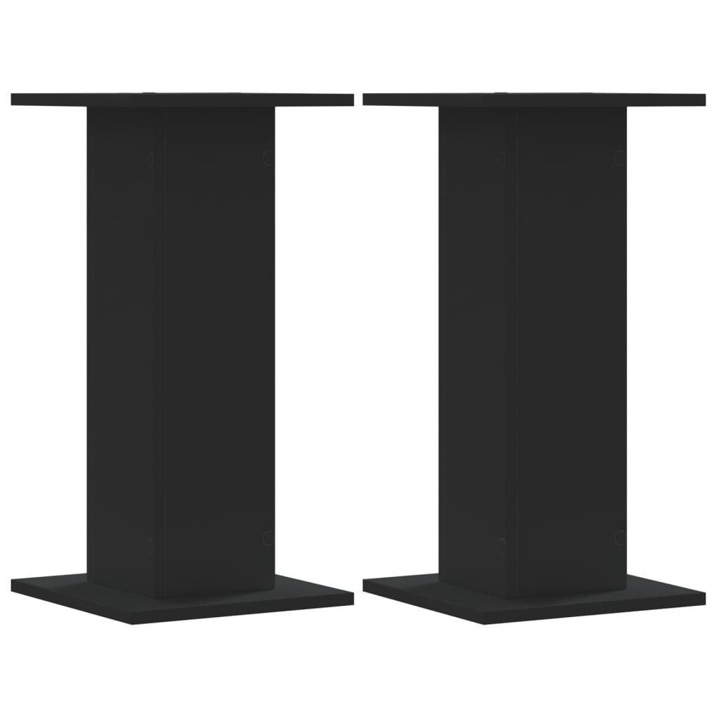 VidaXL Supports d'enceintes 2 pcs 30x30x60 cm bois traité noir