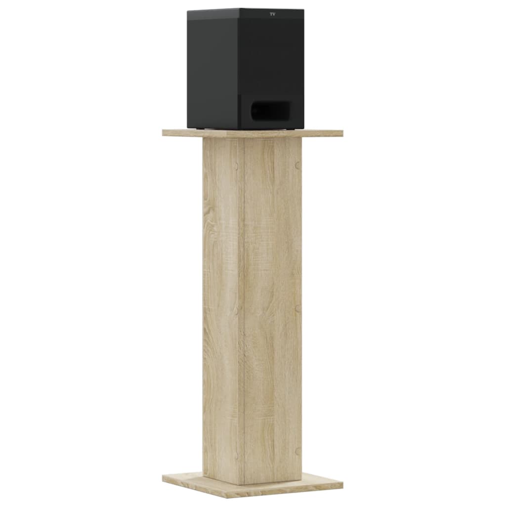 Vidaxx supports d'enceintes 2 pcs 30x30x80 cm bois traité chêne sonoma