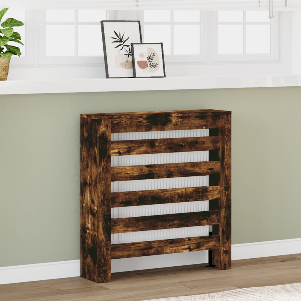 Vidaxx caisson de radiateur 78x20x82 cm bois traité, chêne fumé