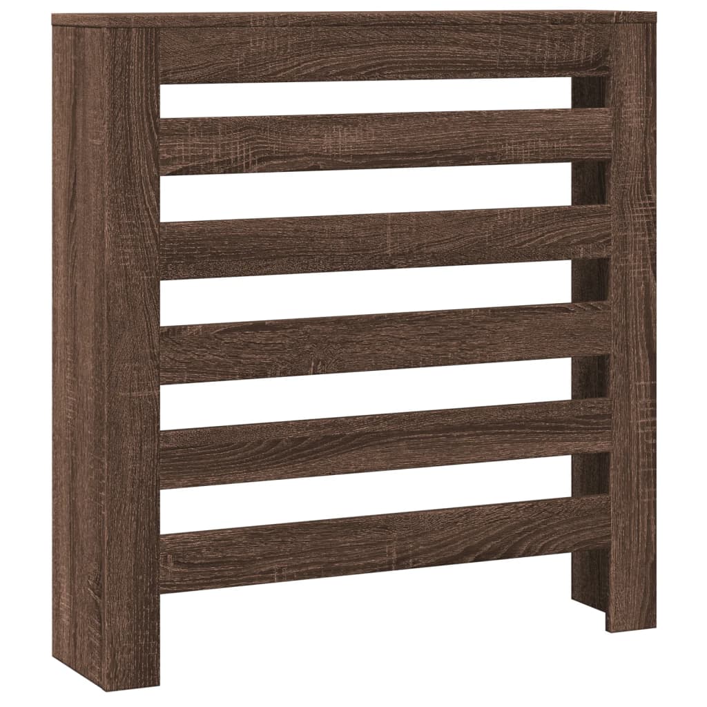 Vidaxx caisson de radiateur 78x20x82 cm bois d'ingénierie, chêne brun