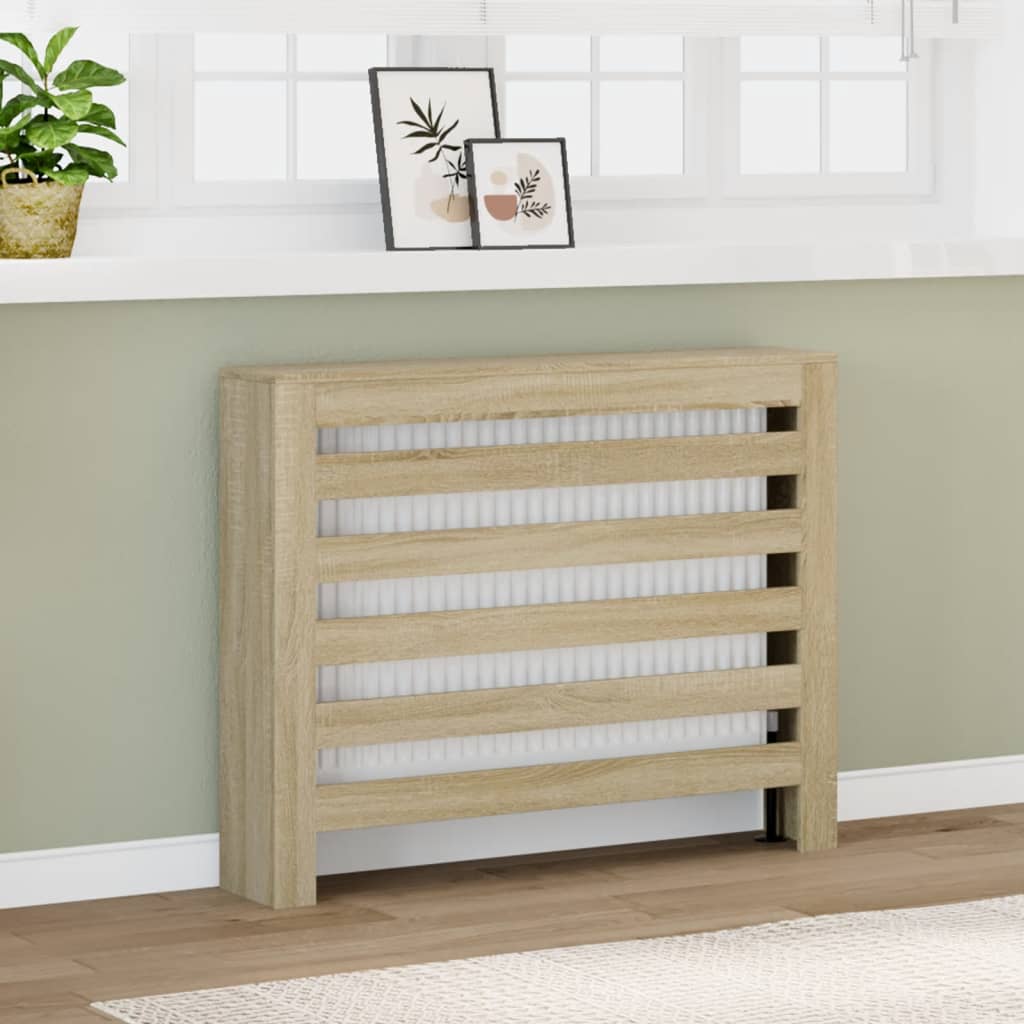 Vidaxx caisson de radiateur 104x20x82 cm en dérivé du bois couleur chêne sonoma