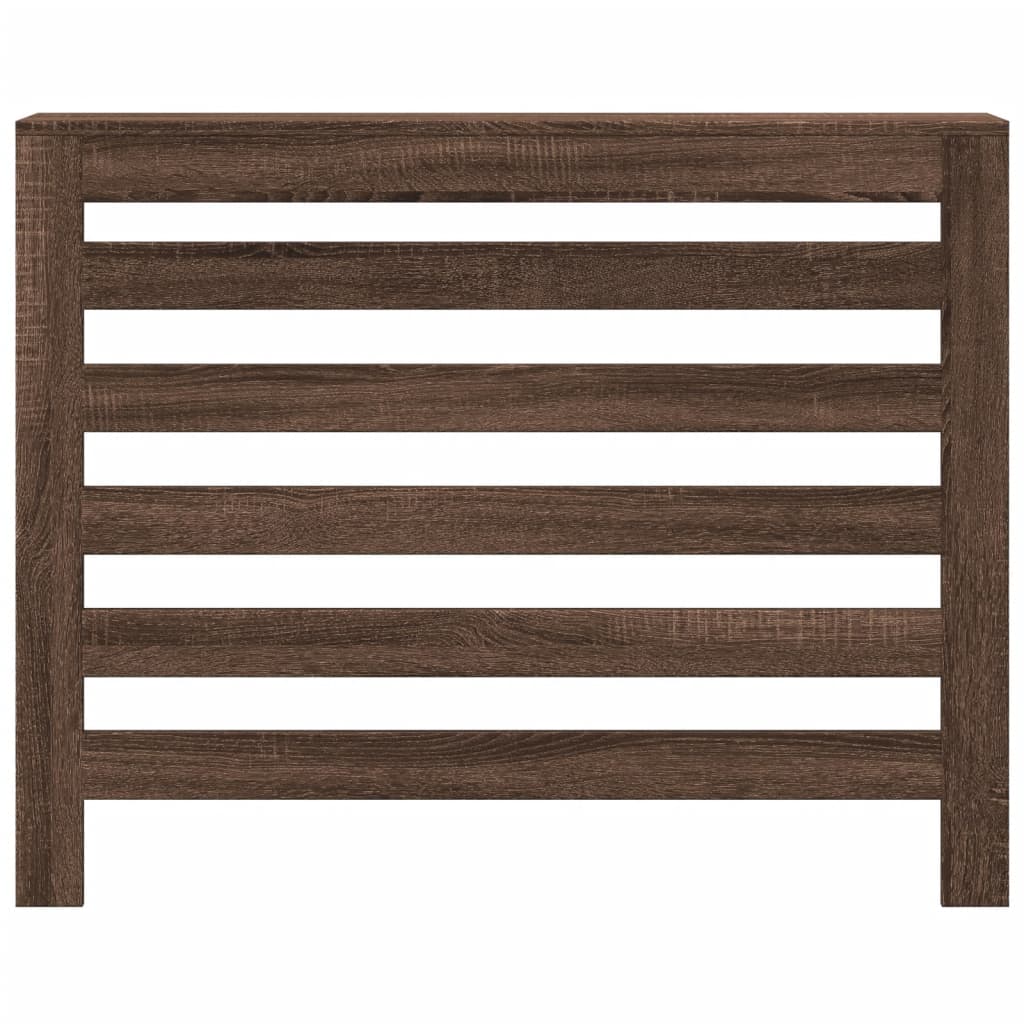 VidaXL Caisson de radiateur 104x20x82 cm bois d'ingénierie chêne brun