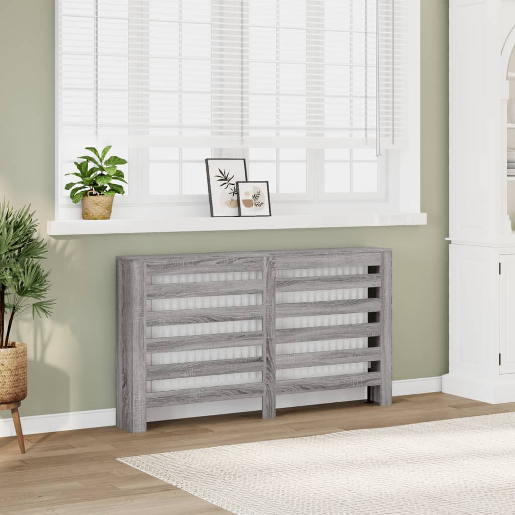 Vidaxx caisson de radiateur 149x20x82 cm bois d'ingénierie chêne sonoma gris
