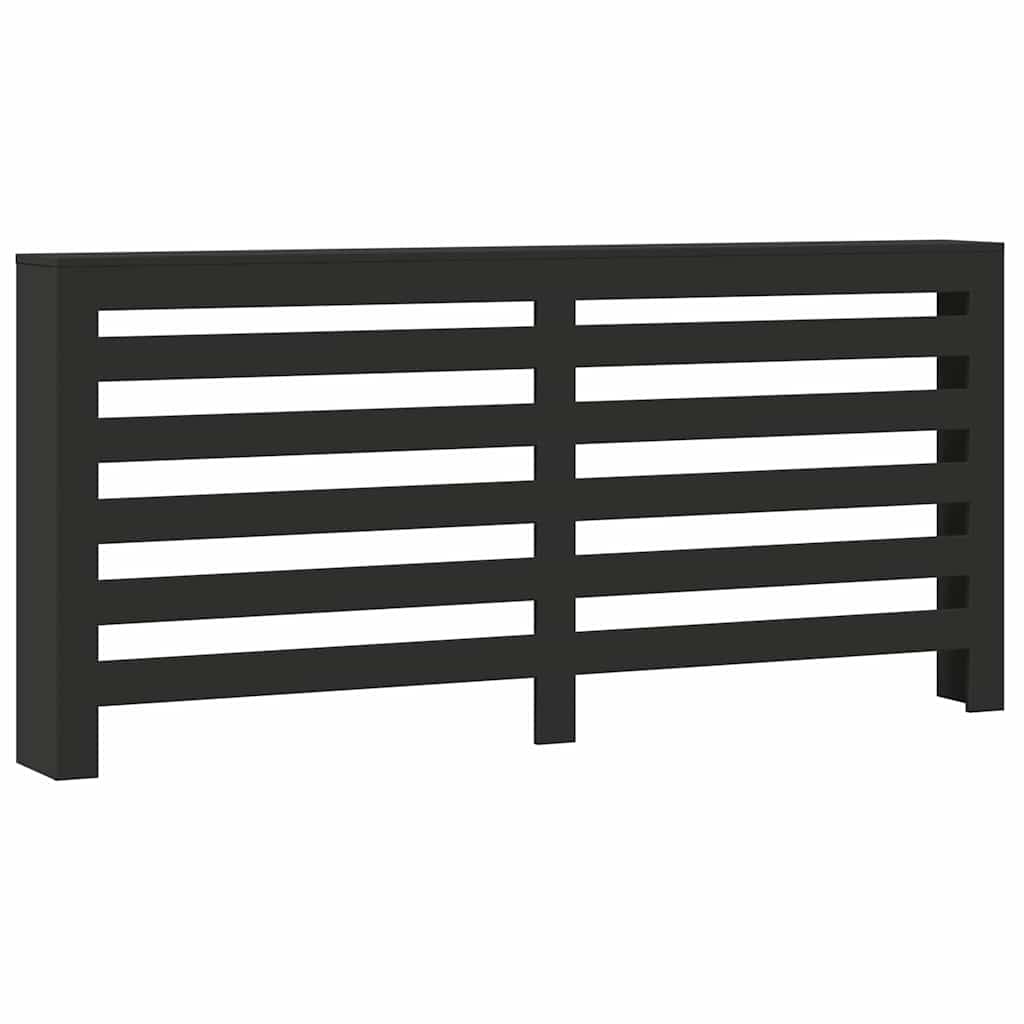 Vidaxx contour de radiateur 175x20x82 cm bois fini noir
