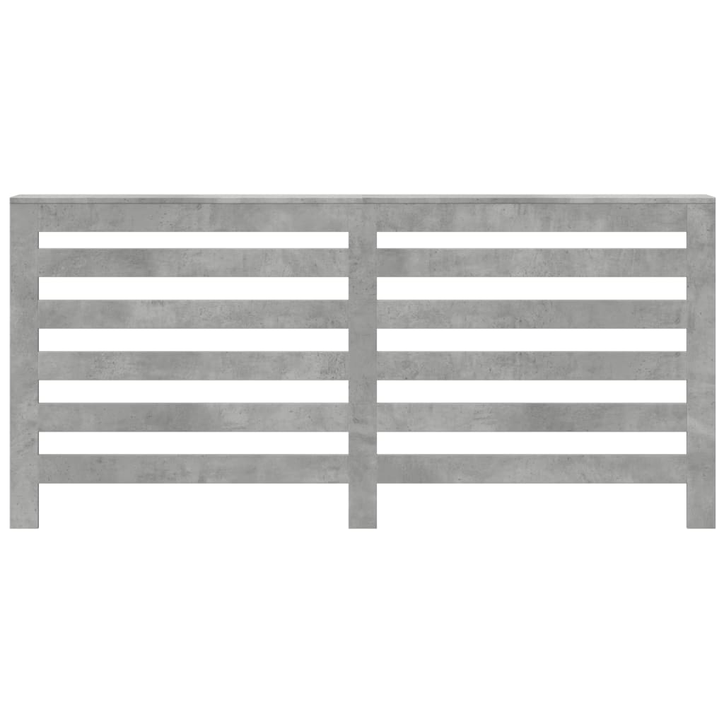Vidaxx caisson de radiateur 175x20x82 cm bois d'ingénierie béton gris