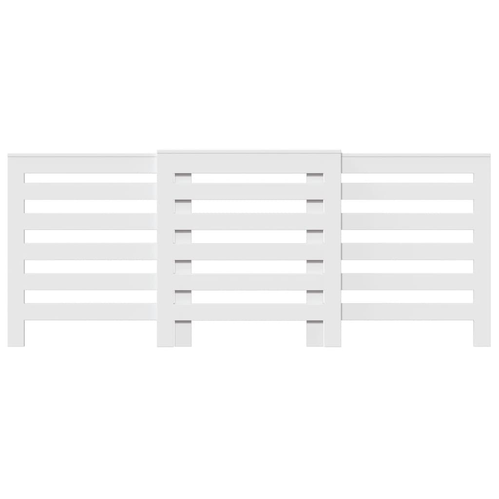 Vidaxx caisson de radiateur 205x21,5x83,5 cm bois d'ingénierie blanc