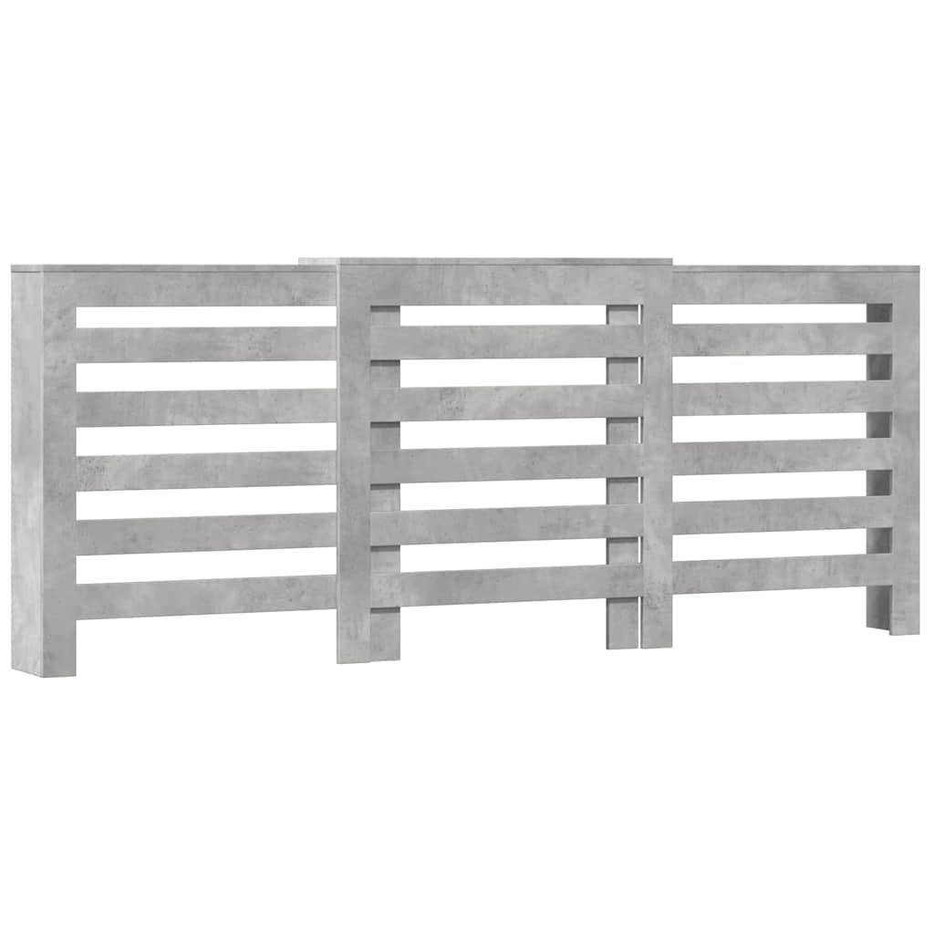 Vidaxx transformation de radiateur 205x21,5x83,5 cm bois d'ingénierie béton gris