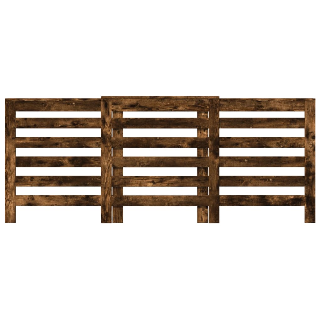 Caisson de radiateur Vidaxx 205x21,5x83,5 cm bois fini, couleur chêne fumé