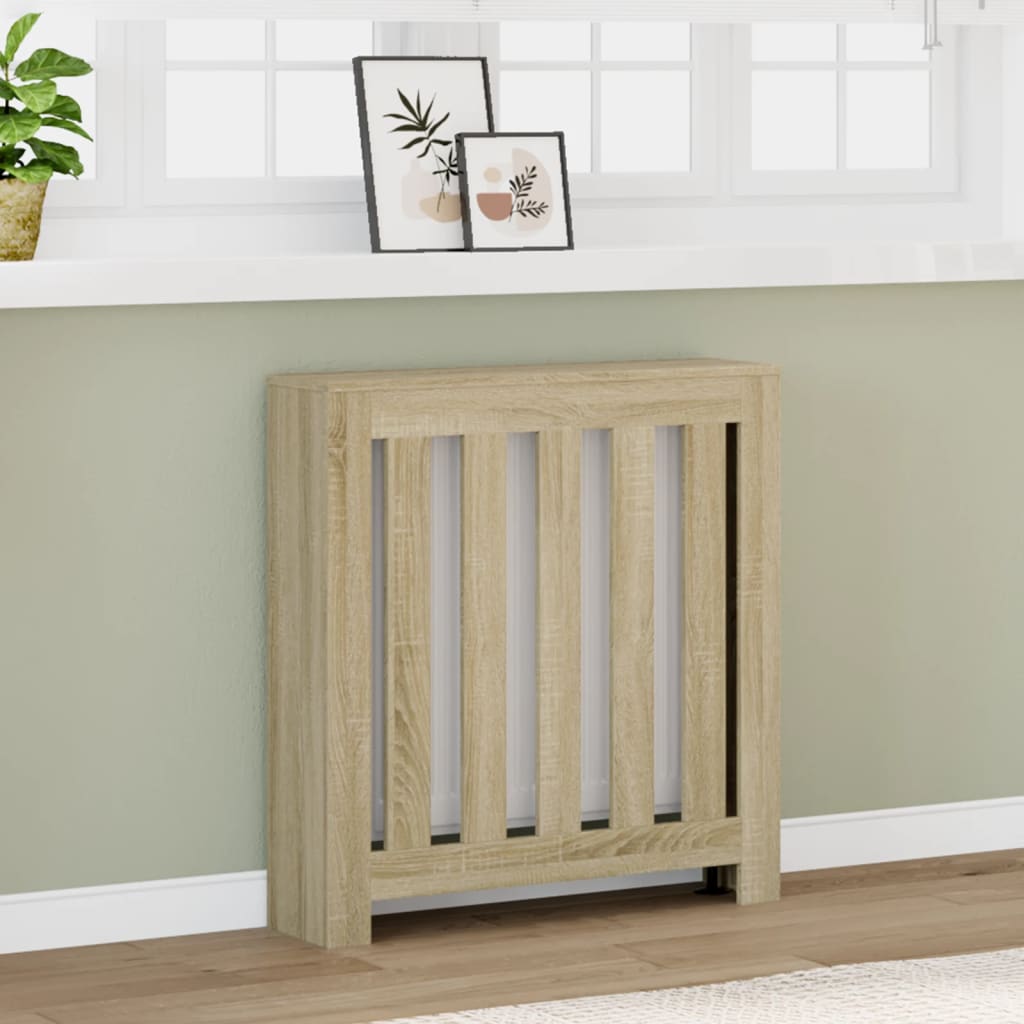 Vidaxx caisson de radiateur 78x20x82 cm en dérivé du bois couleur chêne sonoma