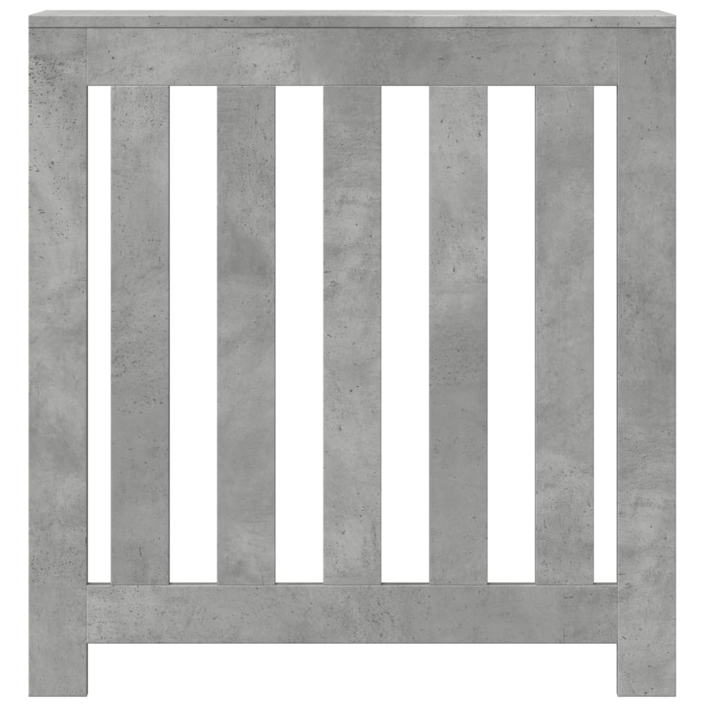 Vidaxx caisson de radiateur 78x20x82 cm bois d'ingénierie béton gris
