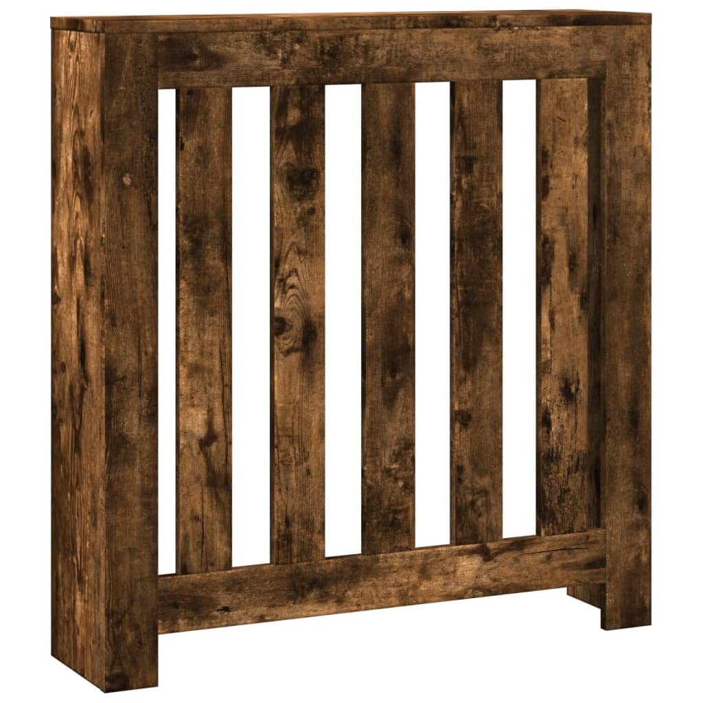 VidaXL Caisson de radiateur 78x20x82 cm bois d'ingénierie, chêne fumé