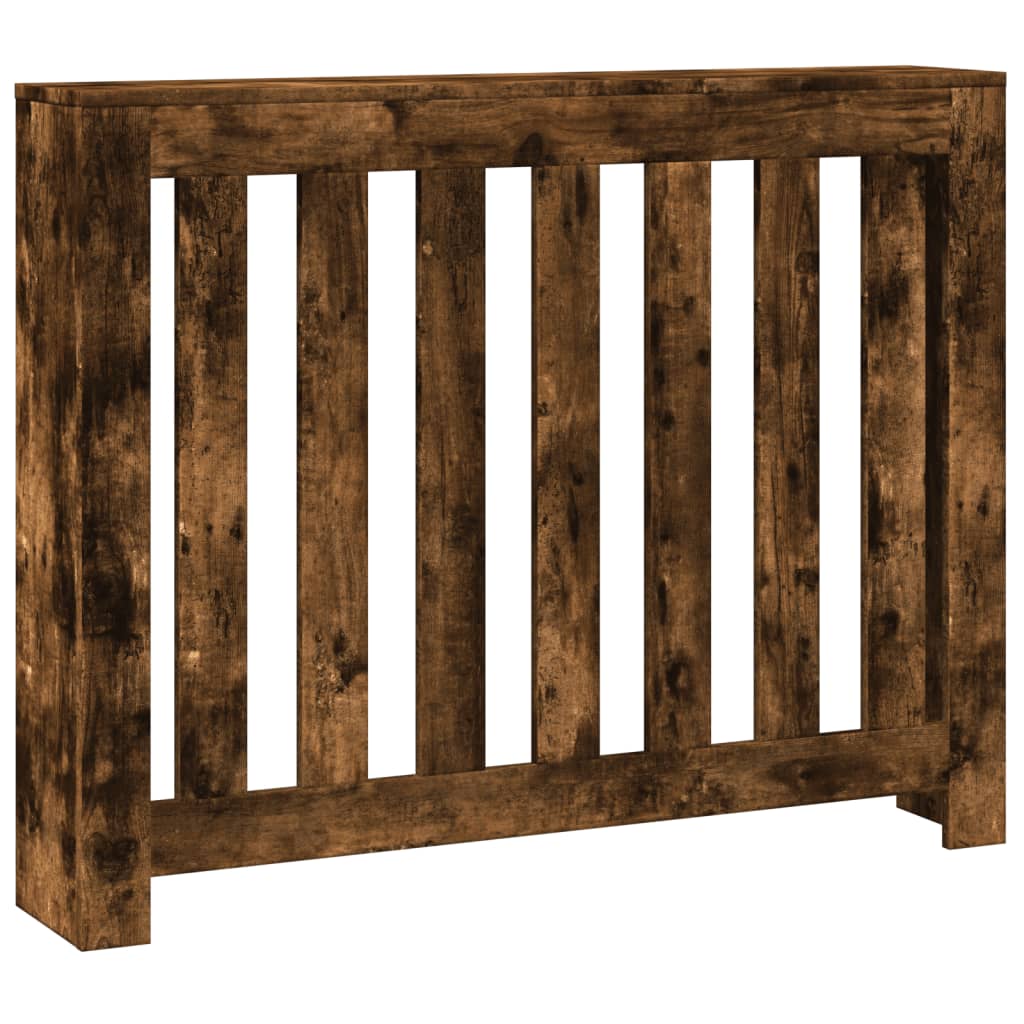VidaXL Caisson de radiateur 104x20x82 cm bois d'ingénierie, chêne fumé