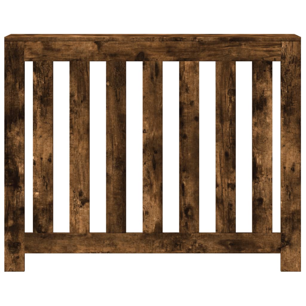 VidaXL Caisson de radiateur 104x20x82 cm bois d'ingénierie, chêne fumé