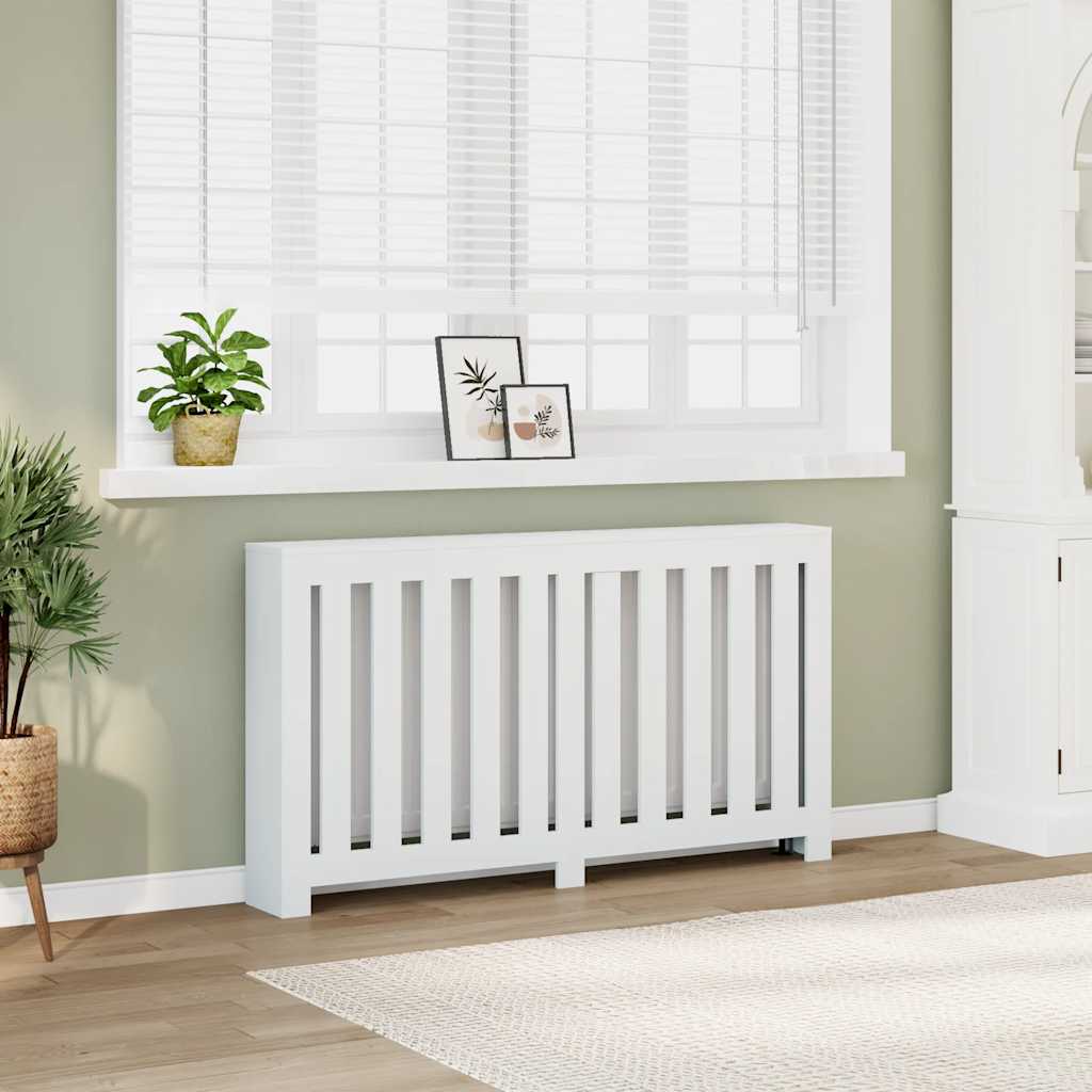 Vidaxx contour de radiateur 149x20x82 cm bois d'ingénierie blanc