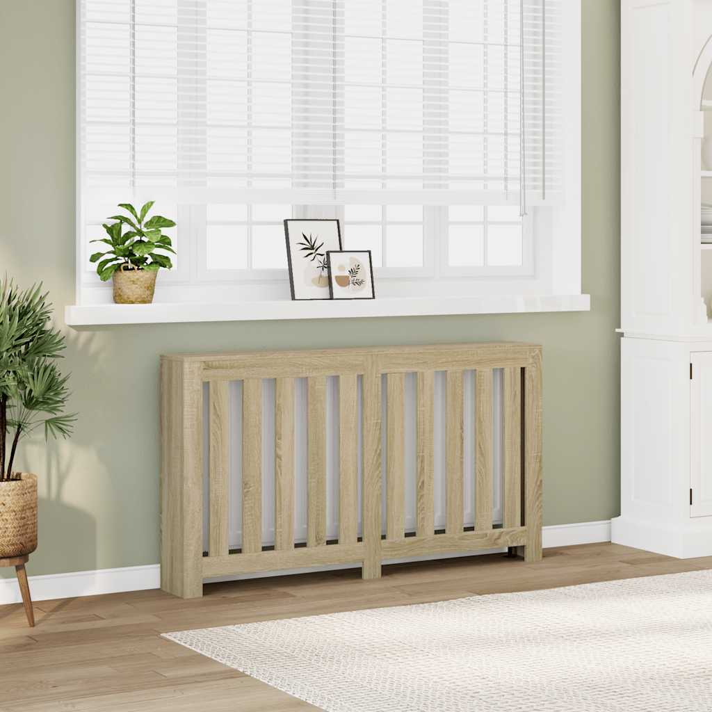 Vidaxx caisson de radiateur 149x20x82 cm en dérivé du bois couleur chêne sonoma