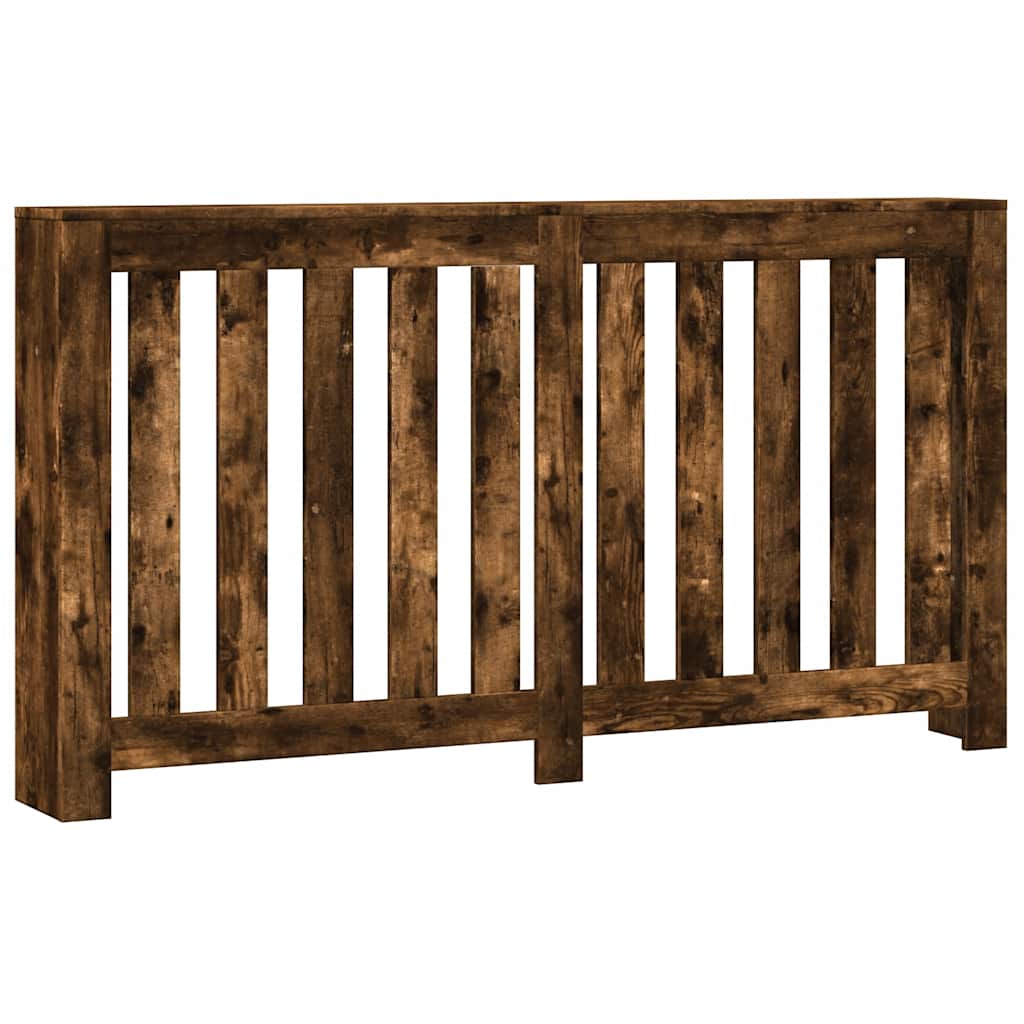 VidaXL Caisson de radiateur 149x20x82 cm bois d'ingénierie, chêne fumé