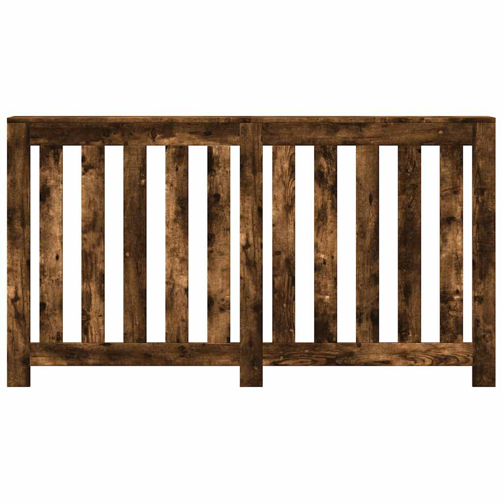VidaXL Caisson de radiateur 149x20x82 cm bois d'ingénierie, chêne fumé